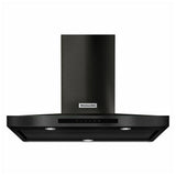 KitchenAid KVWB606HBS Range Hood, Wall Mounted, 585 CFM, LED, Baffle Filter, Black Stainless Steel colour