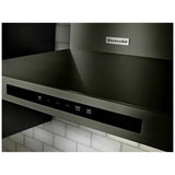 KitchenAid KVWB606HBS Range Hood, Wall Mounted, 585 CFM, LED, Baffle Filter, Black Stainless Steel colour