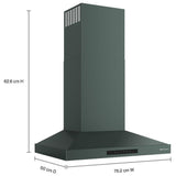 KitchenAid KVWC730SBE Range Hood, 30 inch Exterior Width, 400 CFM, LED, Aluminum Mesh Filter, Black Ore colour