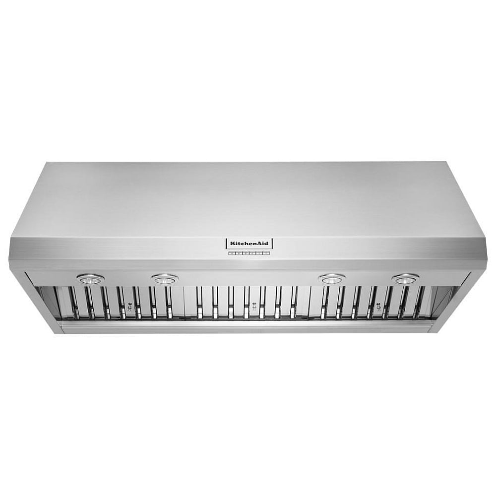 KitchenAid KVWC908KSS Wall Mount Range Hood, 48" Ventilation, Stainless Steel, 4-Speed Fan