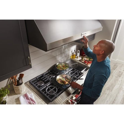 KitchenAid KVWC908KSS Wall Mount Range Hood, 48" Ventilation, Stainless Steel, 4-Speed Fan