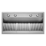 KitchenAid KVWC908KSS Range Hood, 48 inch Exterior Width, 4, 1,170 CFM, LED, Baffle Filter, Stainless Steel colour