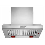 KitchenAid KVWC956KSS Range Hood, 36 inch Exterior Width, 4, Fluorescent, Baffle Filter, Stainless Steel colour