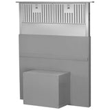 KitchenAid KXD4636YSS Downdraft, 36 inch Exterior Width, 585 CFM, NA, Aluminum Mesh Filter, Stainless Steel colour