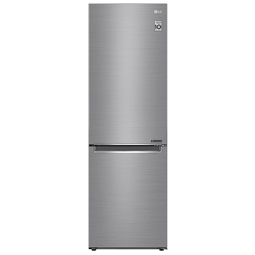 LG LBNC12231V Bottom Freezer Refrigerator, 24 inch Width, Counter Depth, ENERGY STAR Certified, 11.9 cu. ft. Capacity, Platinum Silver (Stainless Steel) colour