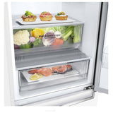 LG LBNC12231W Bottom Freezer Counter Depth Refrigerator, 24 inch Width, Counter Depth, ENERGY STAR Certified, 11.9 cu. ft. Capacity, White colour