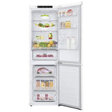 LG LBNC12231W Bottom Freezer Counter Depth Refrigerator, 24 inch Width, Counter Depth, ENERGY STAR Certified, 11.9 cu. ft. Capacity, White colour