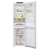 LG LBNC12231W Bottom Freezer Counter Depth Refrigerator, 24 inch Width, Counter Depth, ENERGY STAR Certified, 11.9 cu. ft. Capacity, White colour