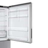 LG 28" Counter Depth Bottom Freezer Refrigerator LBNC15251V door interior detail view