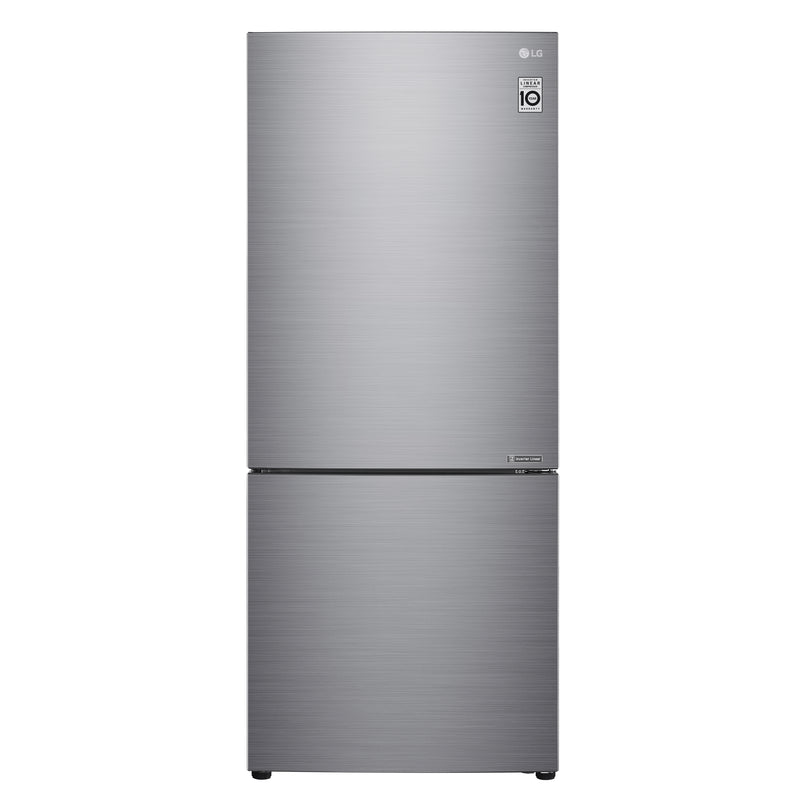 LG LBNC15251V Bottom Freezer Refrigerator, 28 inch Width, ENERGY STAR Certified, 14.7 cu. ft. Capacity, Platinum Silver colour