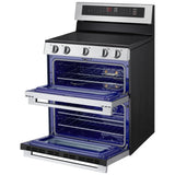 LG LDEL7324YE Electric Range, 7.3 cu. ft. Capacity, 30 inch Exterior Width, True Convection, 5 Burners, Air Fry, Steam & Self Clean, Double Oven, Stainless Steel colour, EasyClean®, Probake Convection®, SmartDiagnosis™, SmoothTouch®, ThinQ Care™