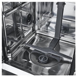 LG LDFC2423V Dishwasher, 24 inch Exterior Width, 52 dB Decibel Level, Full Console, Stainless Interior, 4 Wash Cycles, 15 Capacity (Place Settings), 2 Loading Racks, Platinum Silver Steel colour