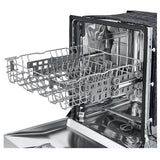 LG LDFC2423V Dishwasher, 24 inch Exterior Width, 52 dB Decibel Level, Full Console, Stainless Interior, 4 Wash Cycles, 15 Capacity (Place Settings), 2 Loading Racks, Platinum Silver Steel colour