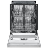 LG LDFC2423V Dishwasher, 24 inch Exterior Width, 52 dB Decibel Level, Full Console, Stainless Interior, 4 Wash Cycles, 15 Capacity (Place Settings), 2 Loading Racks, Platinum Silver Steel colour