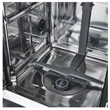 LG LDFC2423W Dishwasher, 24 inch Exterior Width, 52 dB Decibel Level, Full Console, Stainless Interior, 4 Wash Cycles, 15 Capacity (Place Settings), 2 Loading Racks, White colour