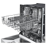 LG LDFC2423W Dishwasher, 24 inch Exterior Width, 52 dB Decibel Level, Full Console, Stainless Interior, 4 Wash Cycles, 15 Capacity (Place Settings), 2 Loading Racks, White colour