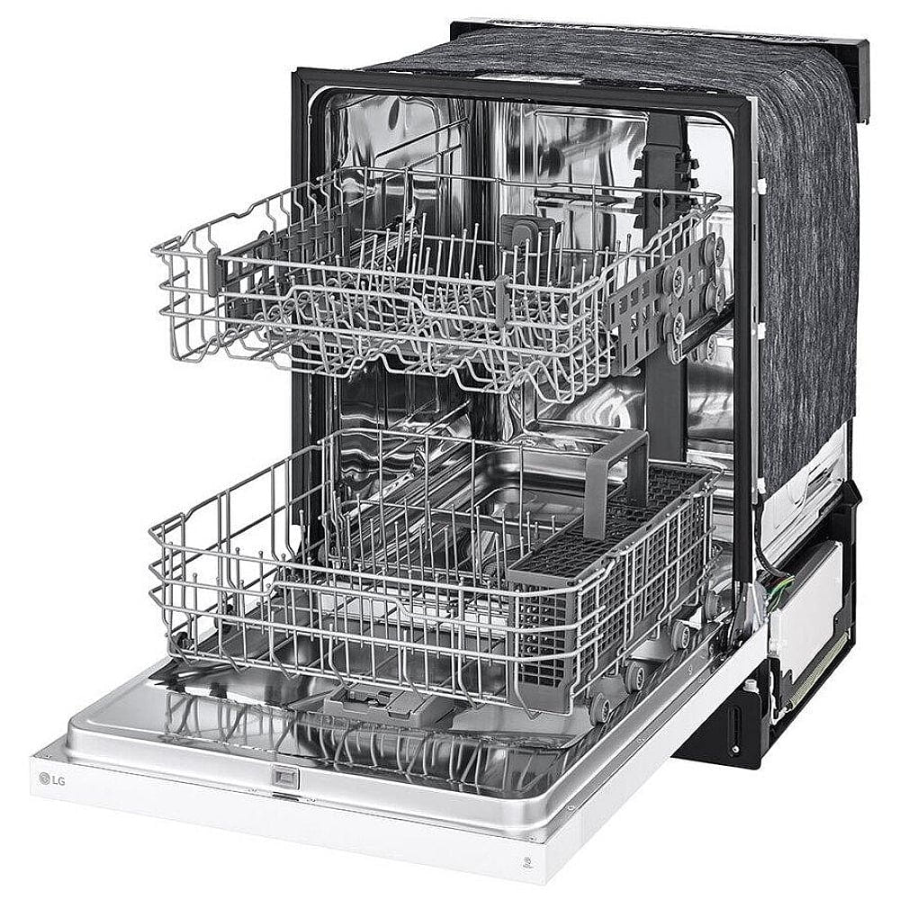 LG LDFC2423W Front Control Dishwasher with LoDecibel Operation and Dynamic Dry™