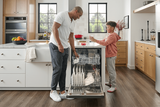 LG LDFC2423W Dishwasher, 24 inch Exterior Width, 52 dB Decibel Level, Full Console, Stainless Interior, 4 Wash Cycles, 15 Capacity (Place Settings), 2 Loading Racks, White colour