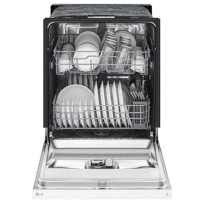LG LDFC2423W Front Control Dishwasher with LoDecibel Operation and Dynamic Dry™