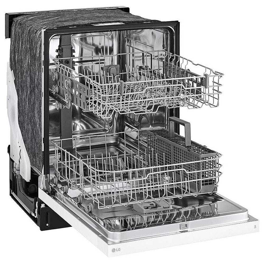 LG LDFC2423W Front Control Dishwasher with LoDecibel Operation and Dynamic Dry™
