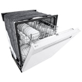 LG LDFC2423W Dishwasher, 24 inch Exterior Width, 52 dB Decibel Level, Full Console, Stainless Interior, 4 Wash Cycles, 15 Capacity (Place Settings), 2 Loading Racks, White colour