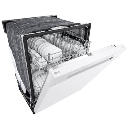 LG LDFC2423W Front Control Dishwasher with LoDecibel Operation and Dynamic Dry™