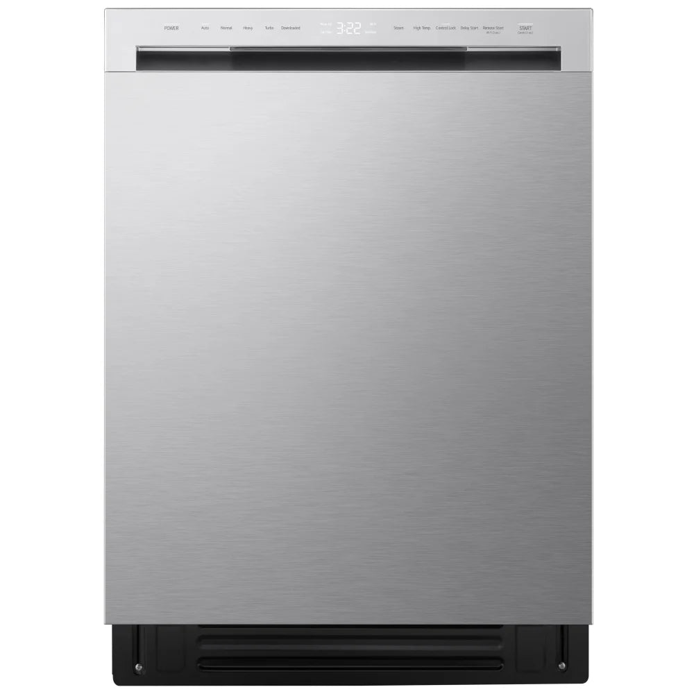 LG LDNFC33LS Dishwasher, 24 inch Exterior Width, 48 dB Decibel Level, Full Console, Stainless Interior, 5 Wash Cycles, 16 Capacity (Place Settings), 3 Loading Racks, Wifi Enabled, Stainless Steel colour
