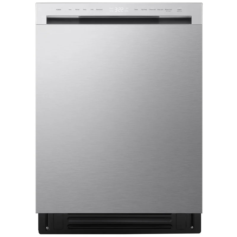 LG LDNFC33LS Dishwasher, 24 inch Exterior Width, 48 dB Decibel Level, Full Console, Stainless Interior, 5 Wash Cycles, 16 Capacity (Place Settings), 3 Loading Racks, Wifi Enabled, Stainless Steel colour