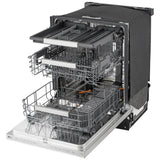 LG LDNPH654S Dishwasher, 24 inch Exterior Width, 44 dB Decibel Level, Fully Integrated, Stainless Interior, 5 Wash Cycles, 16 Capacity (Place Settings), 3 Loading Racks, Wifi Enabled, Stainless Steel colour