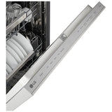 LG LDNPH654S Dishwasher, 24 inch Exterior Width, 44 dB Decibel Level, Fully Integrated, Stainless Interior, 5 Wash Cycles, 16 Capacity (Place Settings), 3 Loading Racks, Wifi Enabled, Stainless Steel colour
