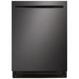 LG LDNPQ555D Dishwasher, 24 inch Exterior Width, 46 dB Decibel Level, Fully Integrated, Stainless Interior, 5 Wash Cycles, 16 Capacity (Place Settings), 3 Loading Racks, Wifi Enabled, Black Stainless Steel colour