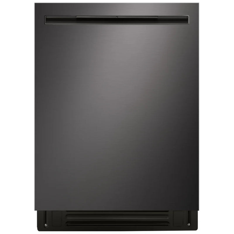LG LDNPQ555D Dishwasher, 24 inch Exterior Width, 46 dB Decibel Level, Fully Integrated, Stainless Interior, 5 Wash Cycles, 16 Capacity (Place Settings), 3 Loading Racks, Wifi Enabled, Black Stainless Steel colour