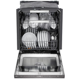 LG LDNPQ555D Dishwasher, 24 inch Exterior Width, 46 dB Decibel Level, Fully Integrated, Stainless Interior, 5 Wash Cycles, 16 Capacity (Place Settings), 3 Loading Racks, Wifi Enabled, Black Stainless Steel colour