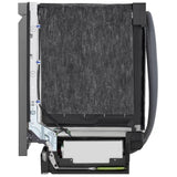 LG LDPH5554D Dishwasher, 24 inch Exterior Width, 46 dB Decibel Level, Fully Integrated, Stainless Interior, 9 Wash Cycles, 15 Capacity (Place Settings), 3 Loading Racks, Wifi Enabled, Black Stainless Steel colour