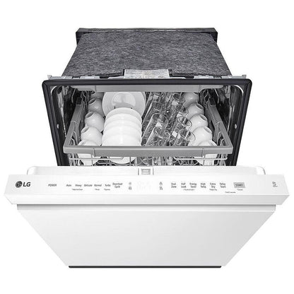 LG LDPN4542W Top Control Dishwasher with QuadWash and 3rd Rack