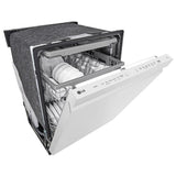 LG LDPN4542W Dishwasher, 24 inch Exterior Width, 48 dB Decibel Level, Fully Integrated, Stainless Interior, 9 Wash Cycles, 15 Capacity (Place Settings), 3 Loading Racks, White colour