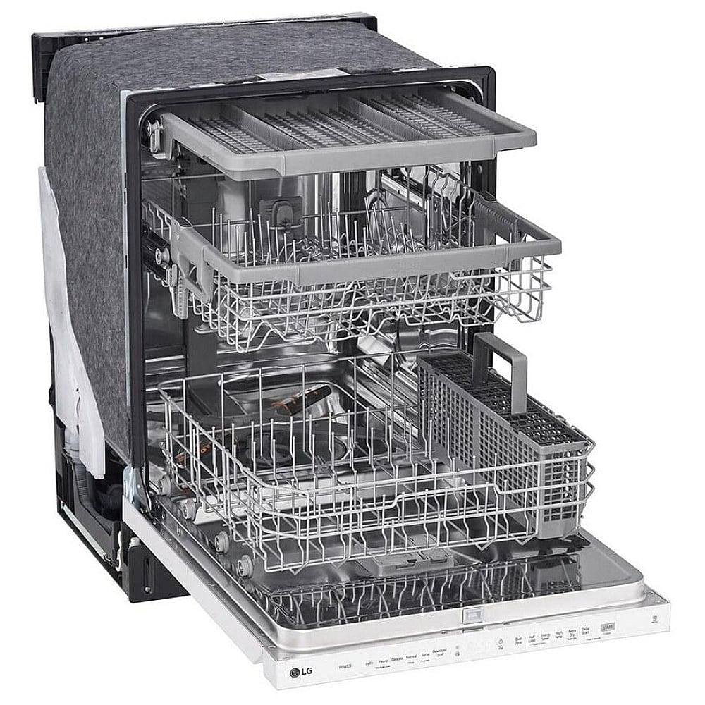 LG LDPN4542W Top Control Dishwasher with QuadWash and 3rd Rack