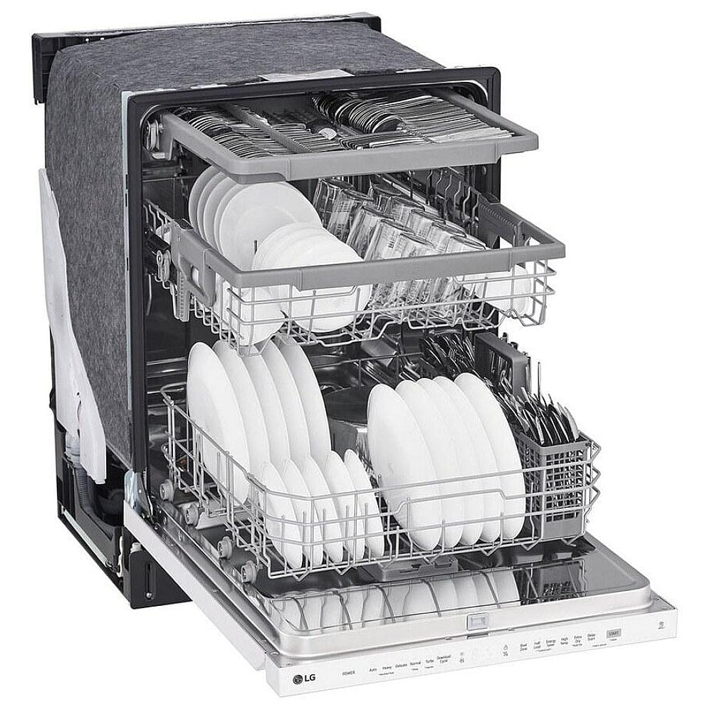 LG LDPN4542W Top Control Dishwasher with QuadWash and 3rd Rack