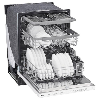 LG LDPN4542W Top Control Dishwasher with QuadWash and 3rd Rack