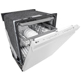LG LDPN4542W Dishwasher, 24 inch Exterior Width, 48 dB Decibel Level, Fully Integrated, Stainless Interior, 9 Wash Cycles, 15 Capacity (Place Settings), 3 Loading Racks, White colour