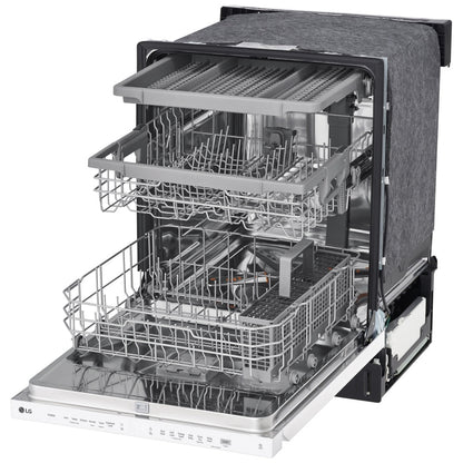LG LDPN4542W Top Control Dishwasher with QuadWash and 3rd Rack