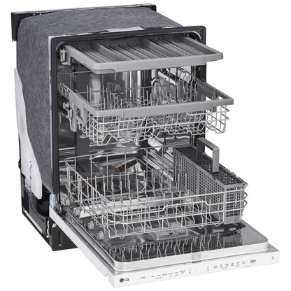 LG LDPN4542W Top Control Dishwasher with QuadWash and 3rd Rack