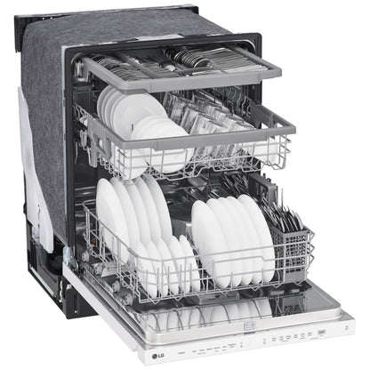 LG LDPN4542W Top Control Dishwasher with QuadWash and 3rd Rack