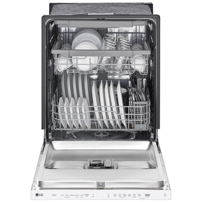 LG LDPN4542W Top Control Dishwasher with QuadWash and 3rd Rack