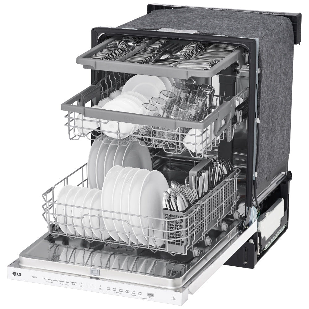 LG LDPN4542W Top Control Dishwasher with QuadWash and 3rd Rack