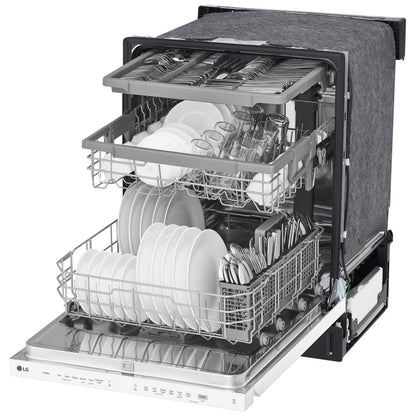 LG LDPN4542W Top Control Dishwasher with QuadWash and 3rd Rack