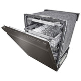 LG LDPS6762D Dishwasher, 24 inch Exterior Width, 44 dB Decibel Level, Fully Integrated, Stainless Interior, 10 Wash Cycles, 15 Capacity (Place Settings), 3 Loading Racks, Wifi Enabled, Black Stainless Steel colour