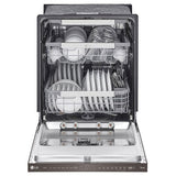 LG LDPS6762D Dishwasher, 24 inch Exterior Width, 44 dB Decibel Level, Fully Integrated, Stainless Interior, 10 Wash Cycles, 15 Capacity (Place Settings), 3 Loading Racks, Wifi Enabled, Black Stainless Steel colour