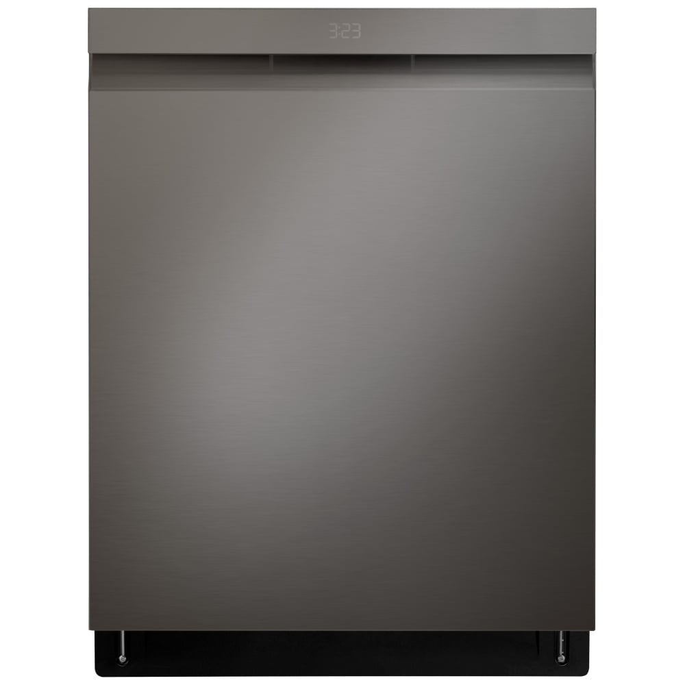 LG LDPS6762D Dishwasher, 24 inch Exterior Width, 44 dB Decibel Level, Fully Integrated, Stainless Interior, 10 Wash Cycles, 15 Capacity (Place Settings), 3 Loading Racks, Wifi Enabled, Black Stainless Steel colour