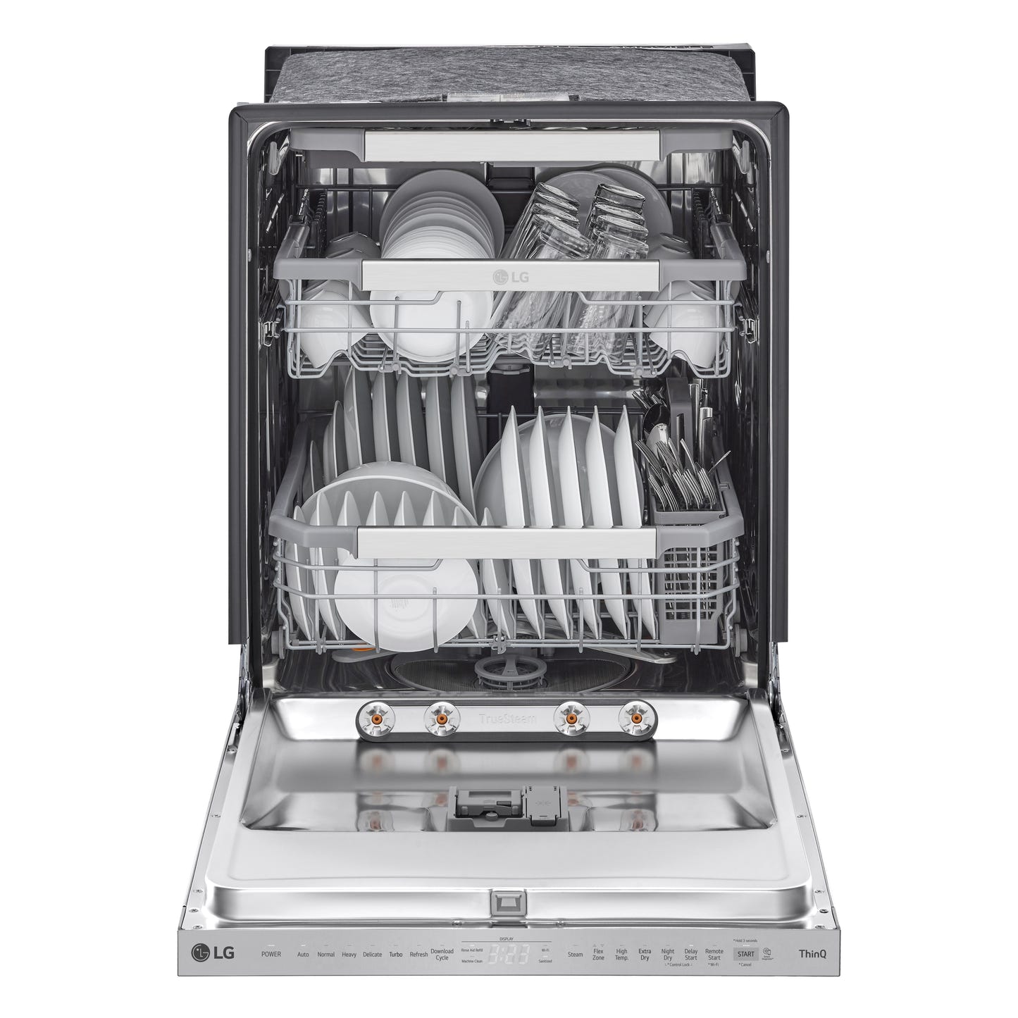 智能顶部控制洗碗机，配备 QuadWash™ Pro、TrueSteam® 和 Dynamic Dry™ LDPS6762S